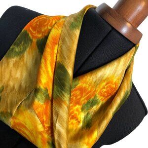 Yellow Rose Vintage Funnel Scarf